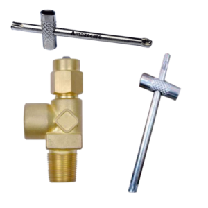 Cylinder Open Key, Oxygen Cylinder valve